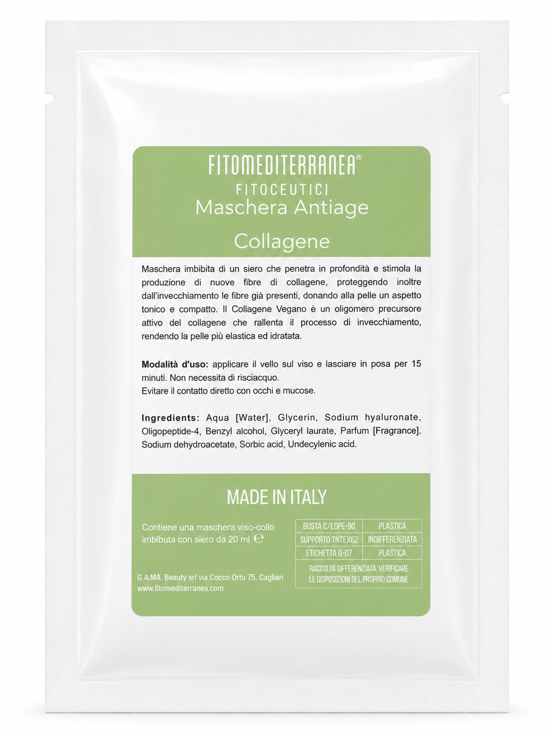 Maschera Antiage Collagene
